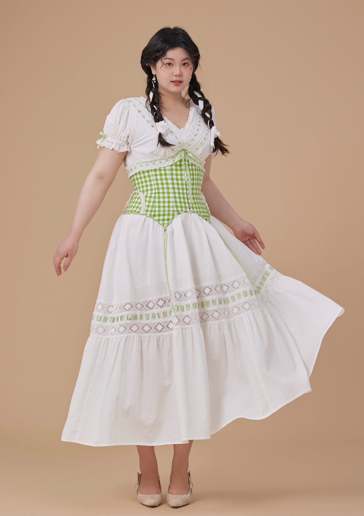 Curve & Plus Green Apple Paradise Dress