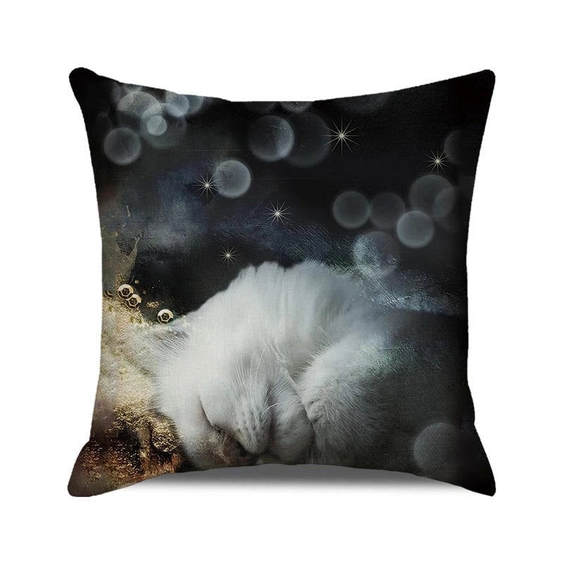 Halloween Cartoon Style Letter Dog Cat PP Cotton Couch & Sofa Decor