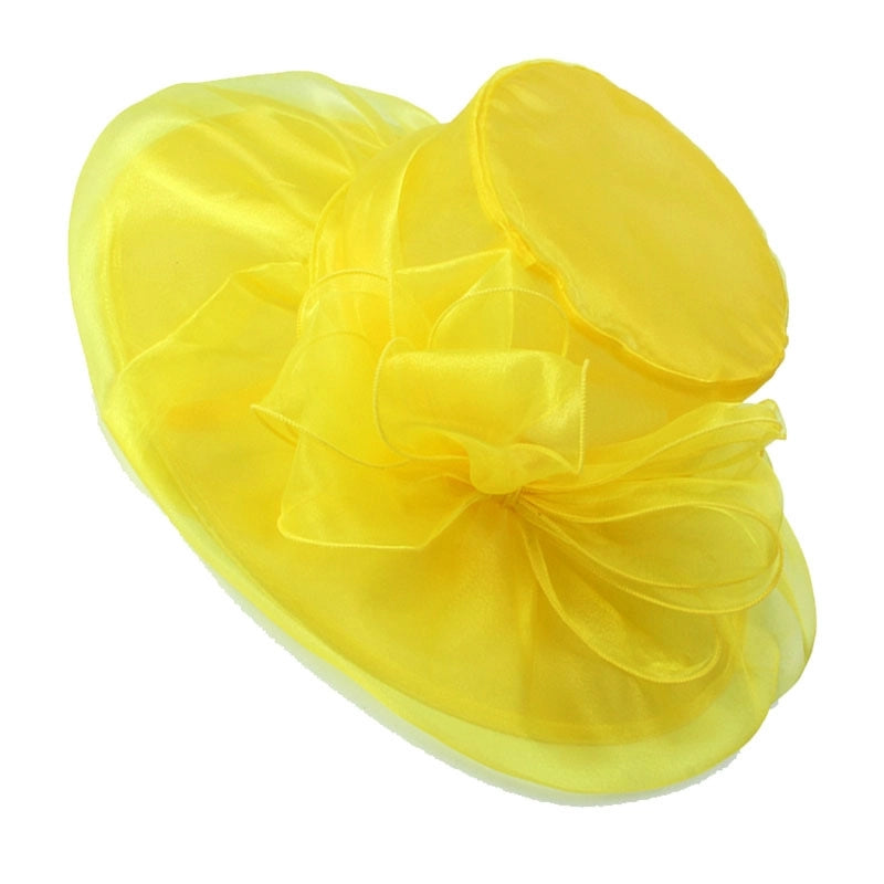 3 Pieces Women's Exaggerated Lady Vacation Solid Color Flower Big Eaves Sun Hat