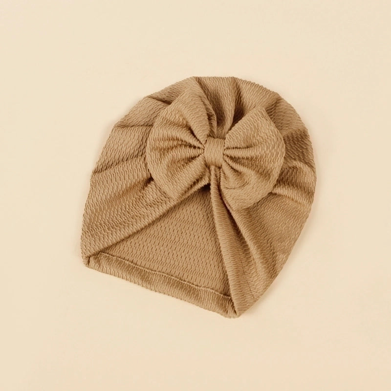 Baby Girl's Baby Boy's Minimalist Solid Color Bow Knot Baby Hat