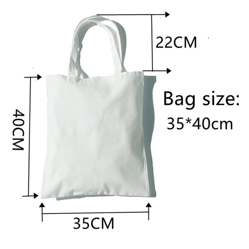 Women's Printed Shopping Bag Casual Shopping Handbag Women's Shoulder Bag Large Capacity New Artistic Fresh Women's Bag