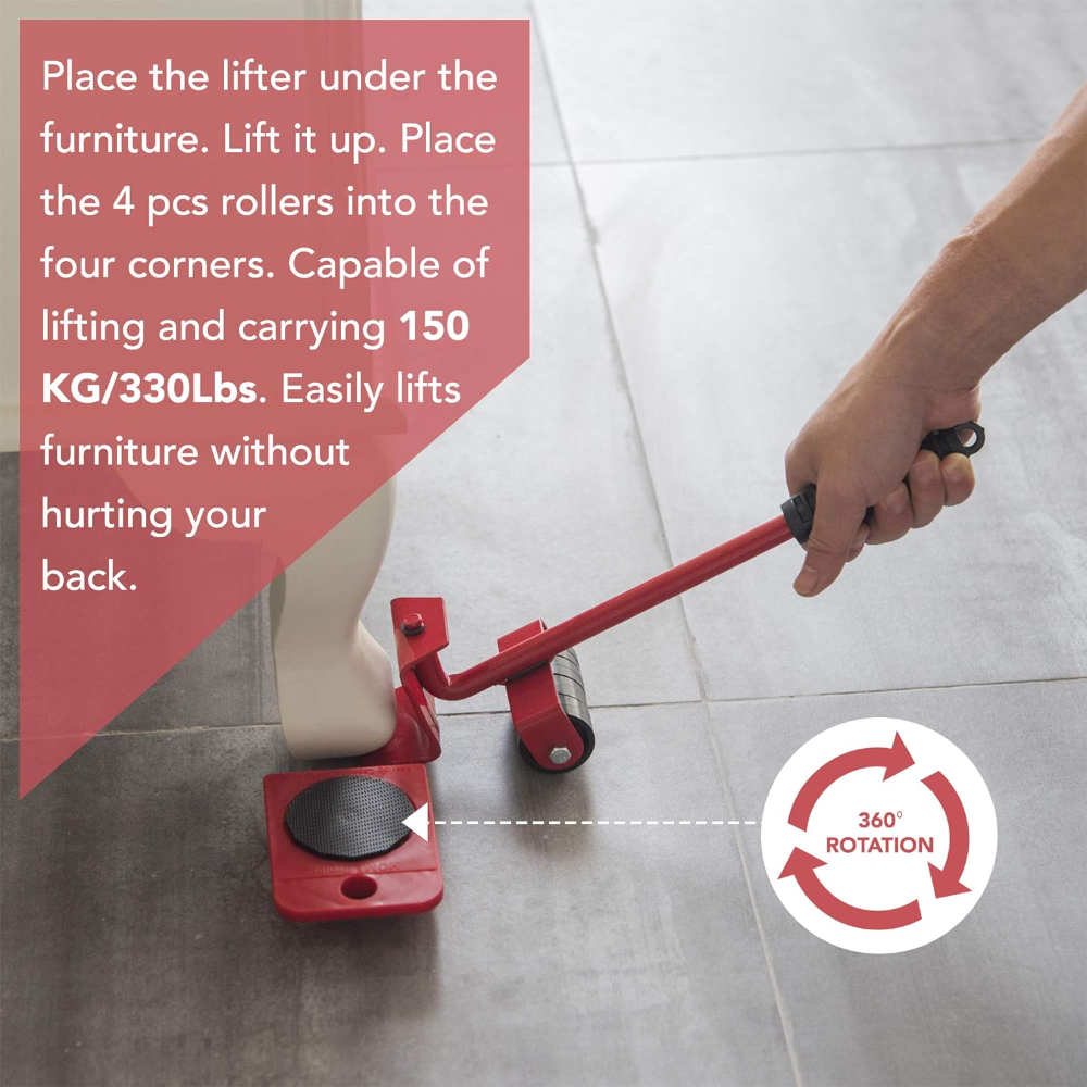 Steel Moving Helper . Furniture Lifter Shifting Tool