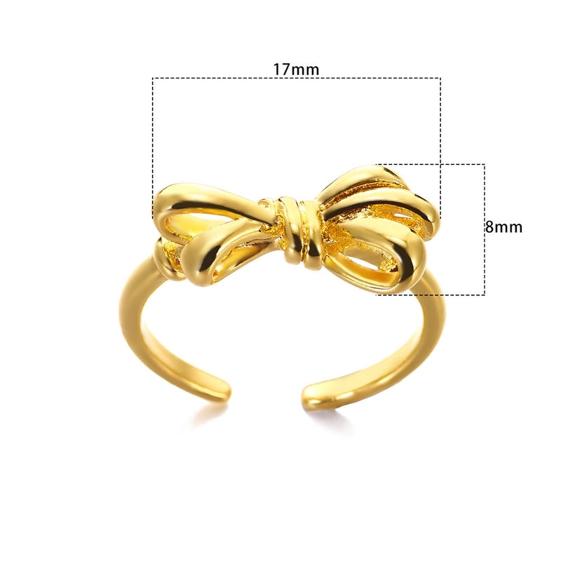 Minimalist Classic Style Solid Color 304 Stainless Steel Gold Plated Plating Rings
