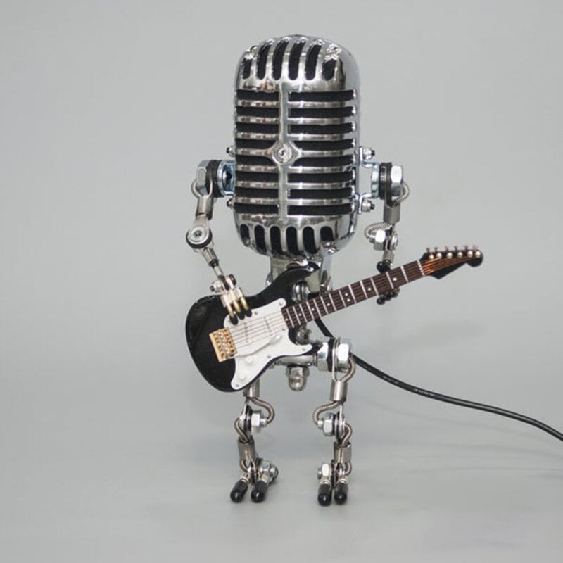 🔥49% OFF🎁Vintage Metal Microphone Robot Desk Lamp🎸