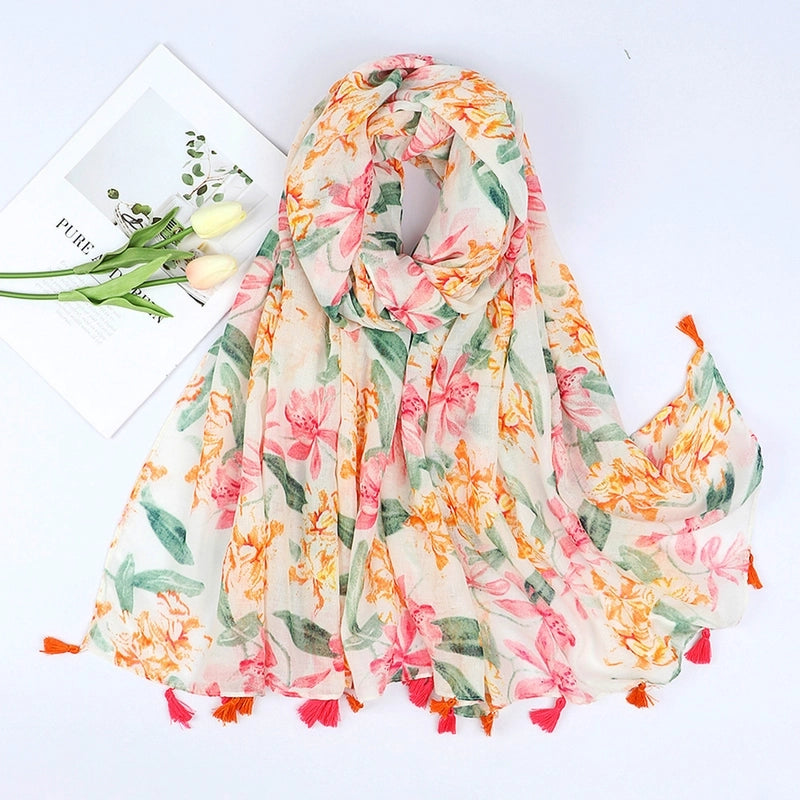 Unisex Vacation Sweet Geometric Polyester Scarf