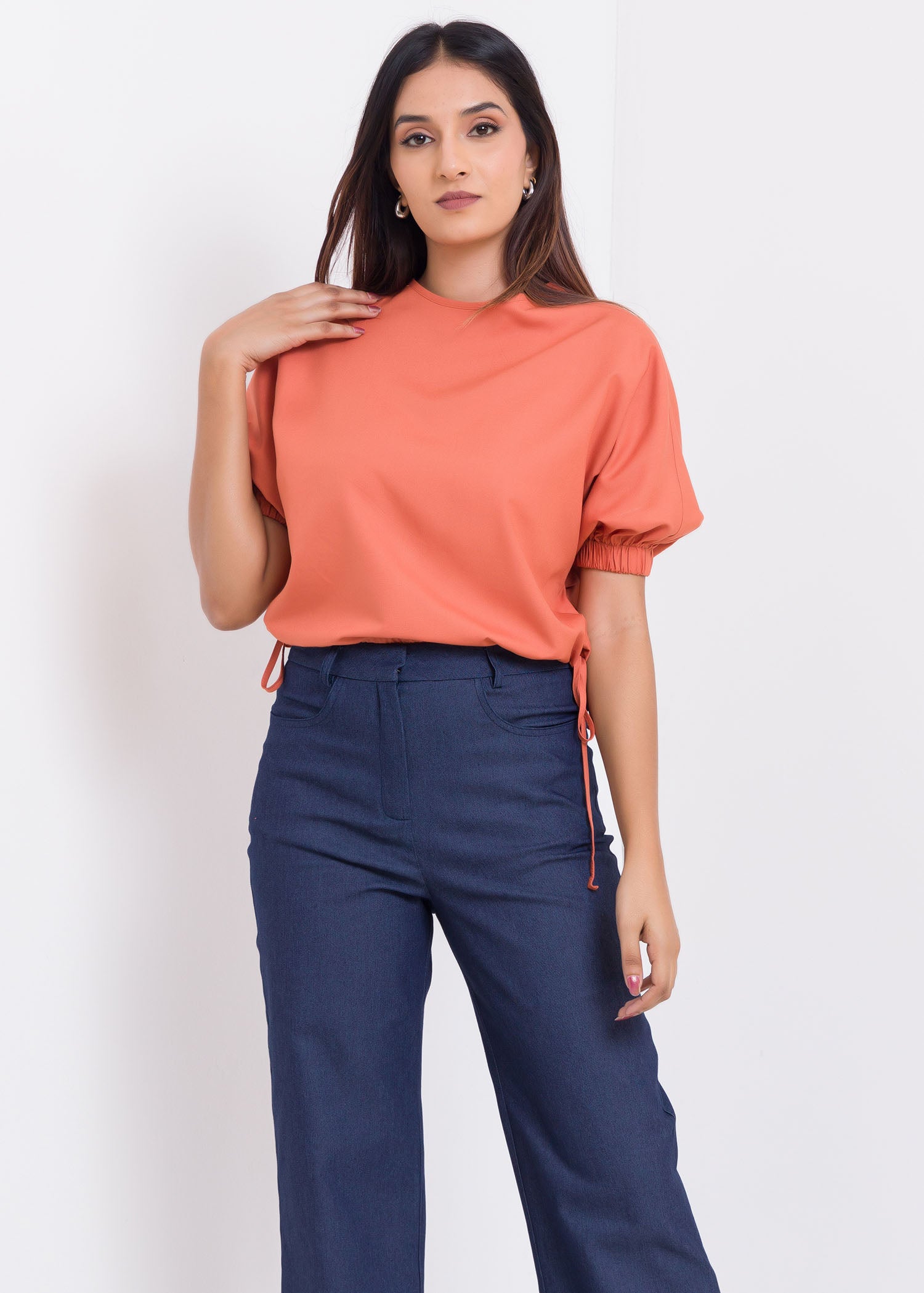 Puff Sleeve Crop Top