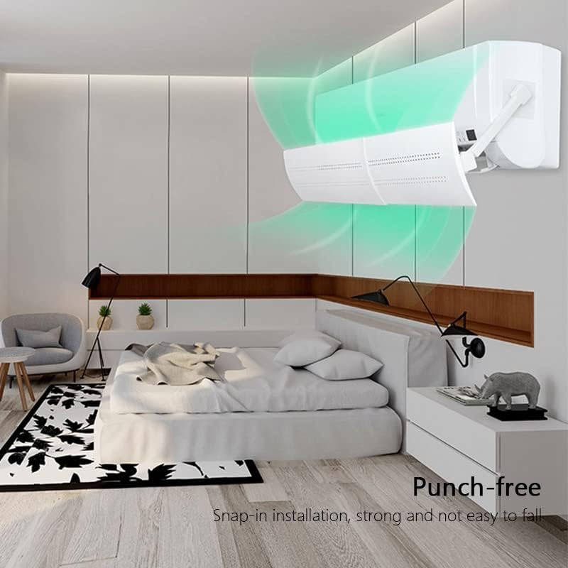 AC Wind Shield . Adjustable Air Conditioning Cover Wind Deflector( Side Fitting)