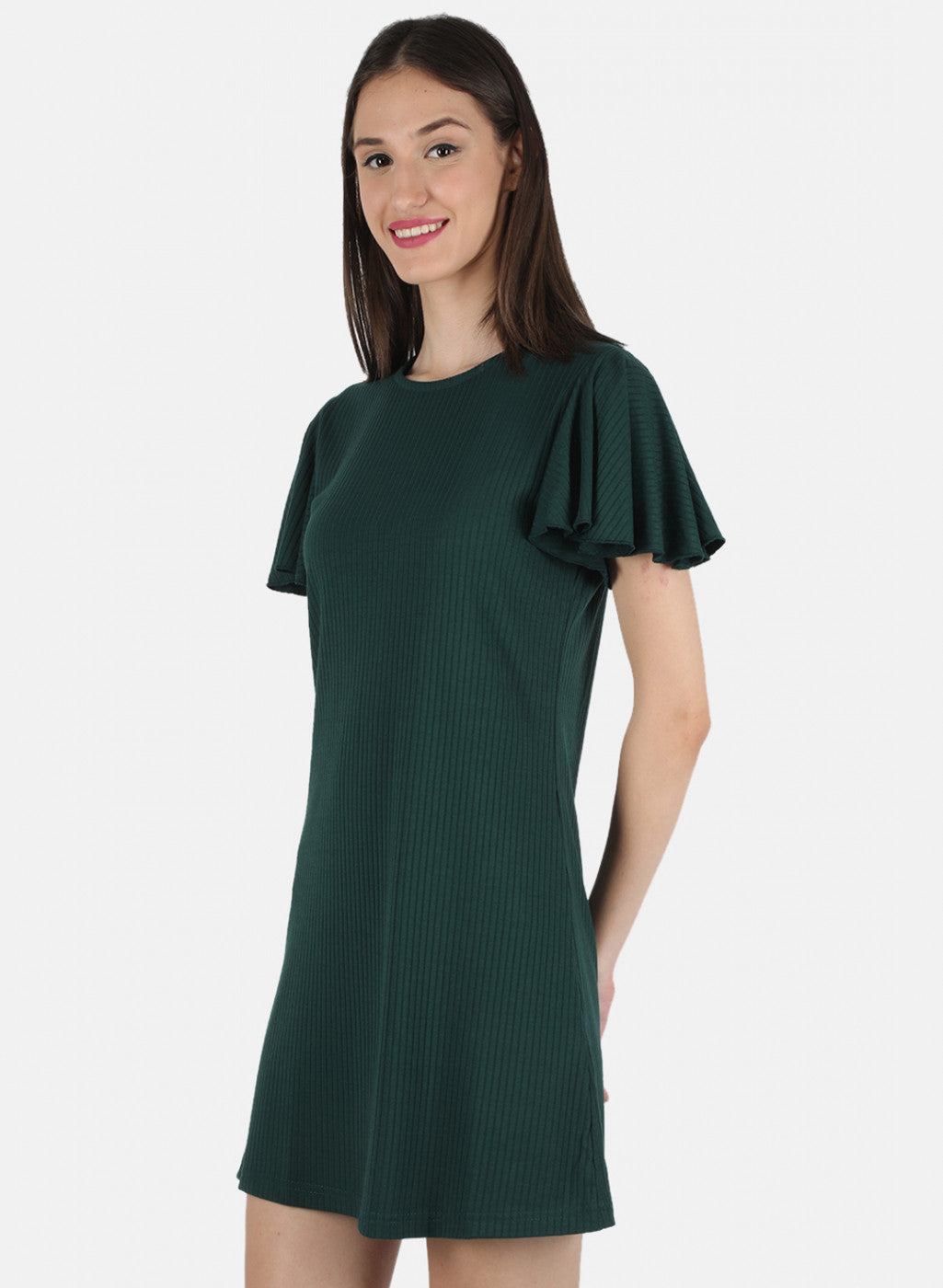 Women Green Plain Tunic