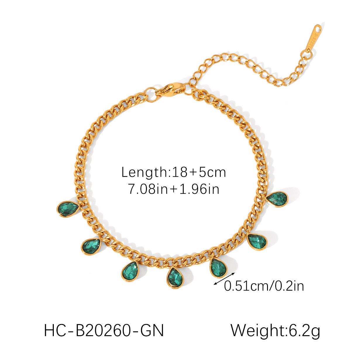 Stainless Steel Colored Zircon Tassel Necklace For Women Versatile Titanium Steel Clavicle Necklace