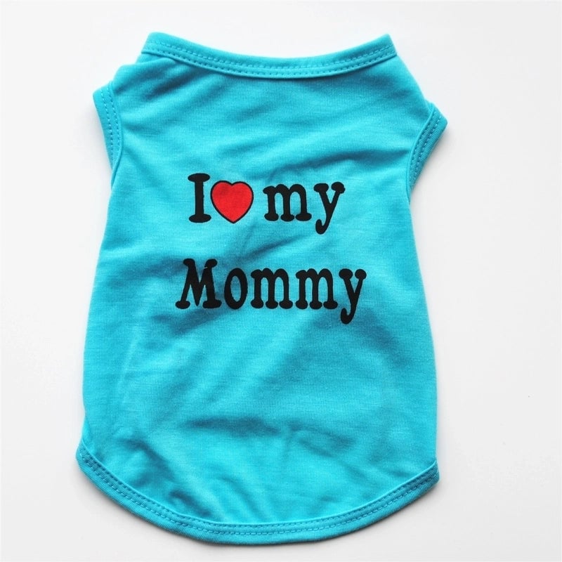 Casual Cotton Letter Pet Clothing