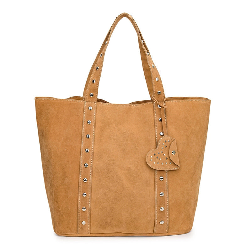Women's Large Pu Leather Solid Color Elegant Streetwear Square Magnetic Buckle Tote Bag
