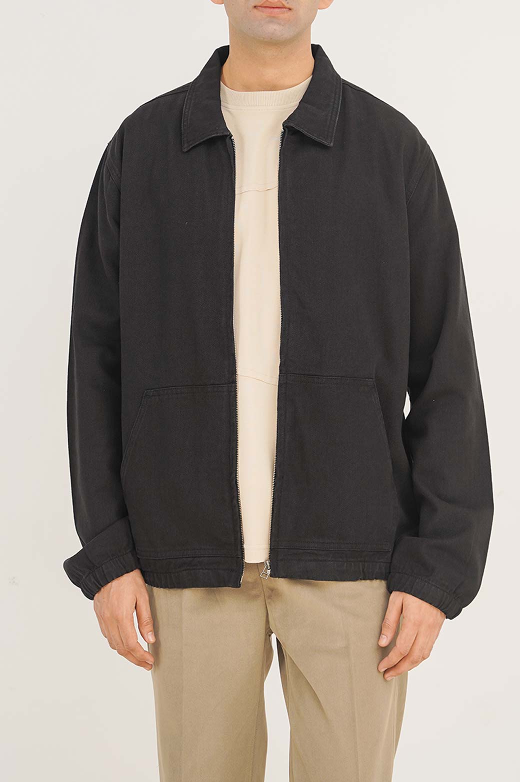 ZIP-UP TEXTURED JACKET