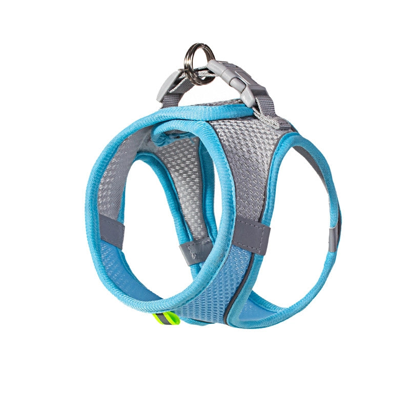 Dog Vest Leash Cat Small Dog Walking Dog Leash Teddy Out Anti-break Reflective Chest Strap