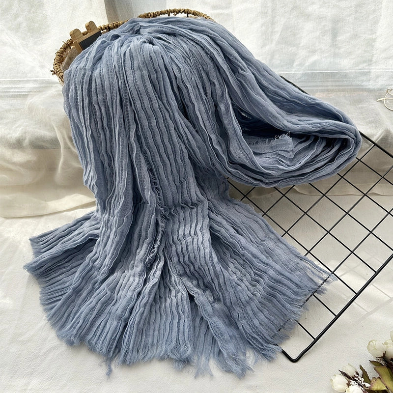 Women's Casual Minimalist Solid Color Viscose Fiber Scarf