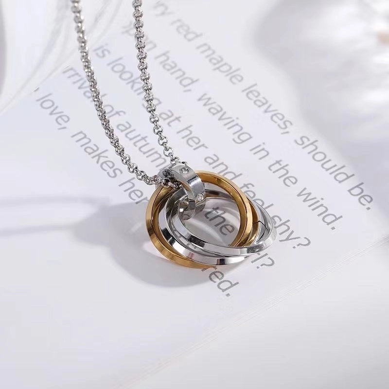 Fashion Geometric Titanium Steel Plating Pendant Necklace 1 Piece