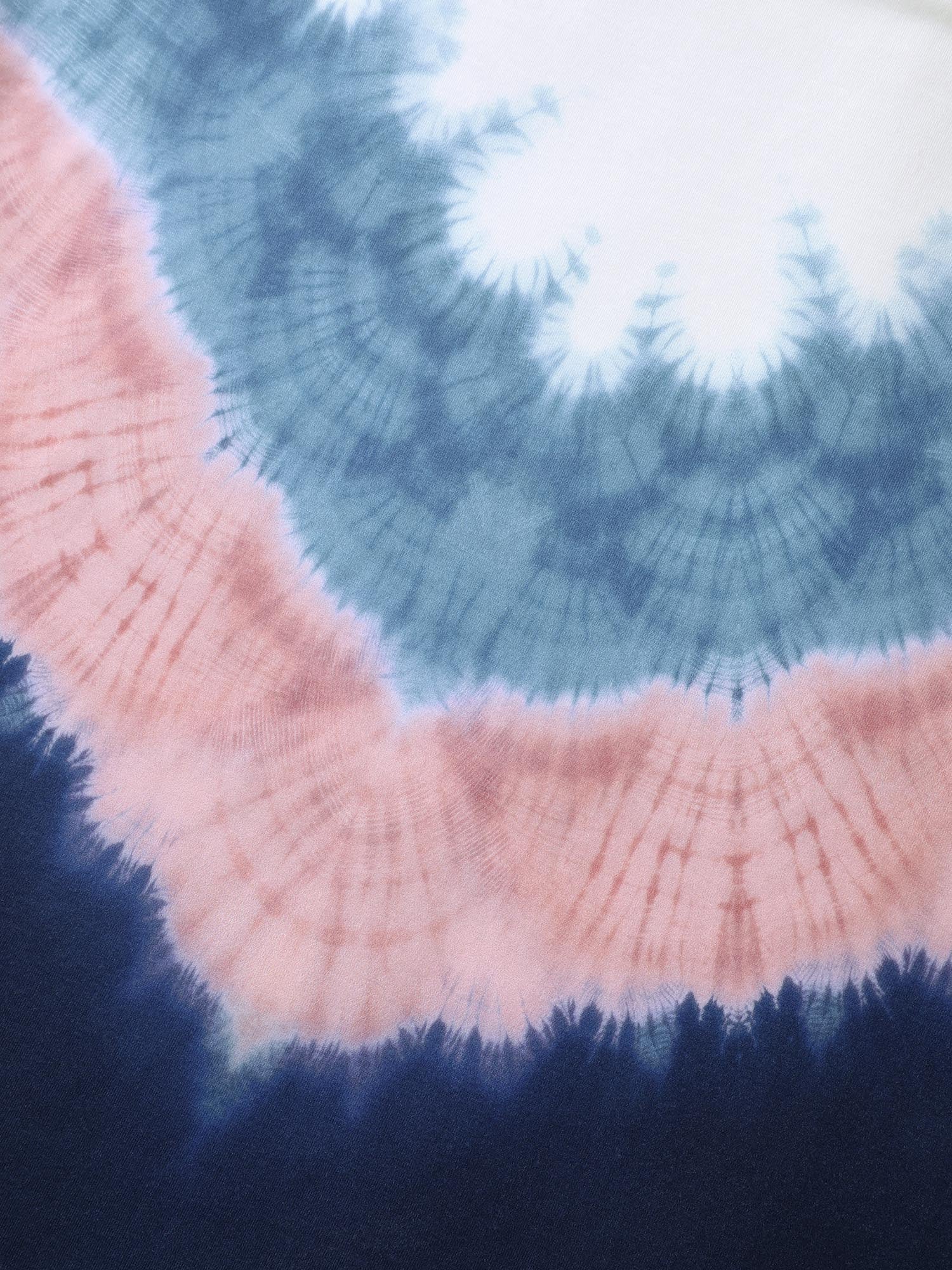 Tie-Dye Print Round Neck T-Shirt