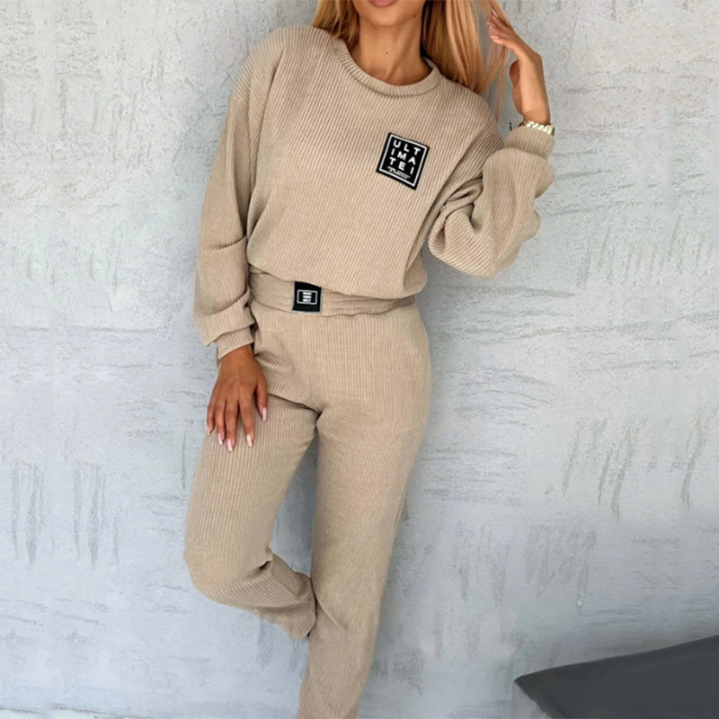 🔥Gratis thuisbezorging 💖Black Friday 43% korting💞Women's Corduroy Jogger Sweatsuit Set