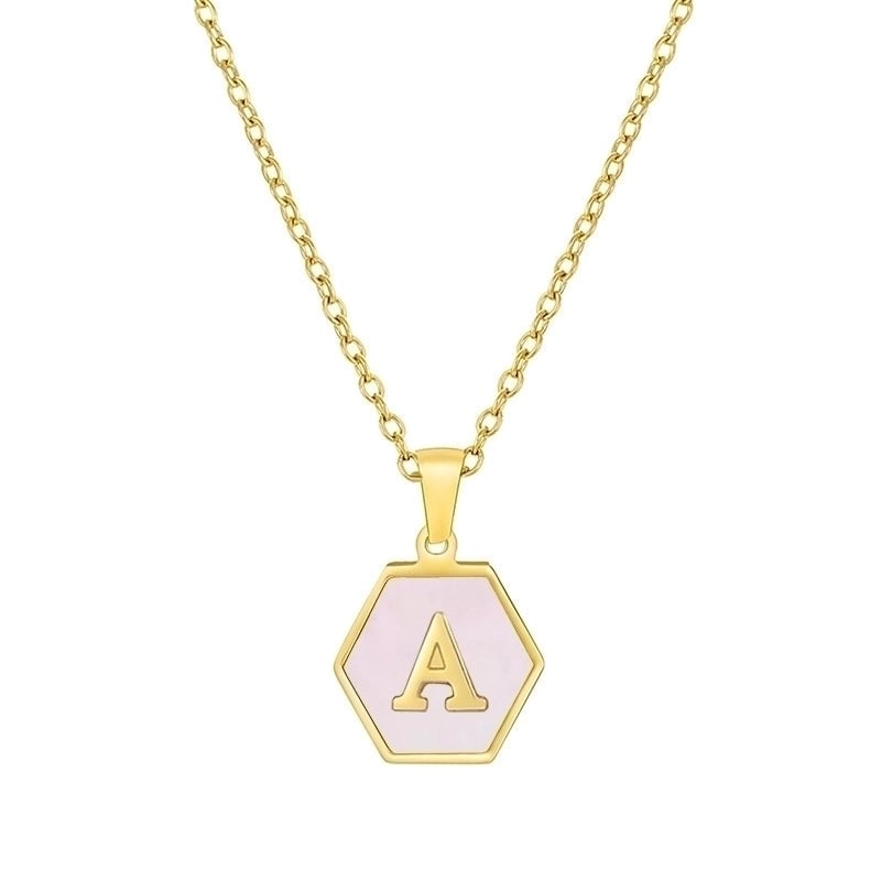 Modern Style Letter 304 Stainless Steel 18K Gold Plated Plating Stainless Steel Necklaces