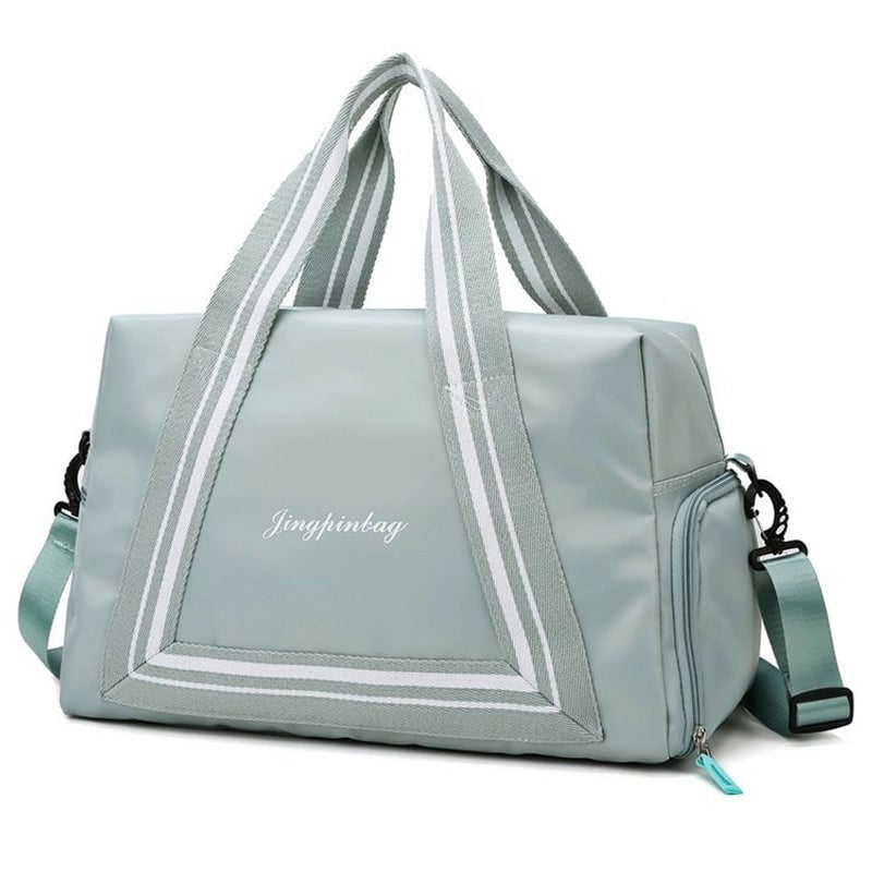 Large Capacity Wet And Dry Separation Yoga Fitness Bag Printed Logo Short Trip Luggage Bag New Travel Bag