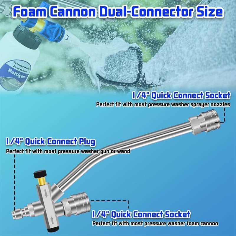 Summer Hot Sale Promotion-49% OFF Foam Cannon Dual Connector Accessory