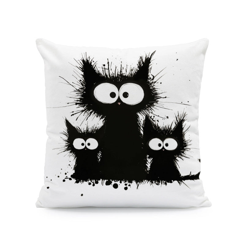 Cute Cat Super Soft Pillow Cases Couch & Sofa Decor