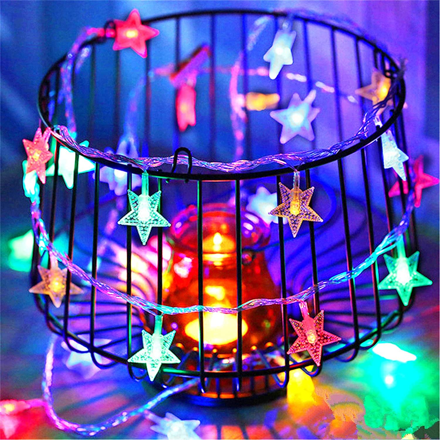 100 LED 49 FT Star String Lights