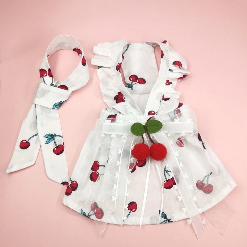 Cute Cotton Cherry Pet Clothing