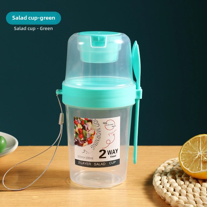 Net Red Salad Cup Light Food Fat Reduction Portable Cup Fruit Oatmeal Yogurt Cup Breakfast Salad Cup Fitness Salad Cup