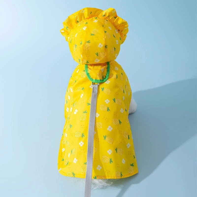 Traceable Dog Four-legged Raincoat Waterproof All-inclusive Small Dog Bichon Teddy Pet Rainy Day Clothes