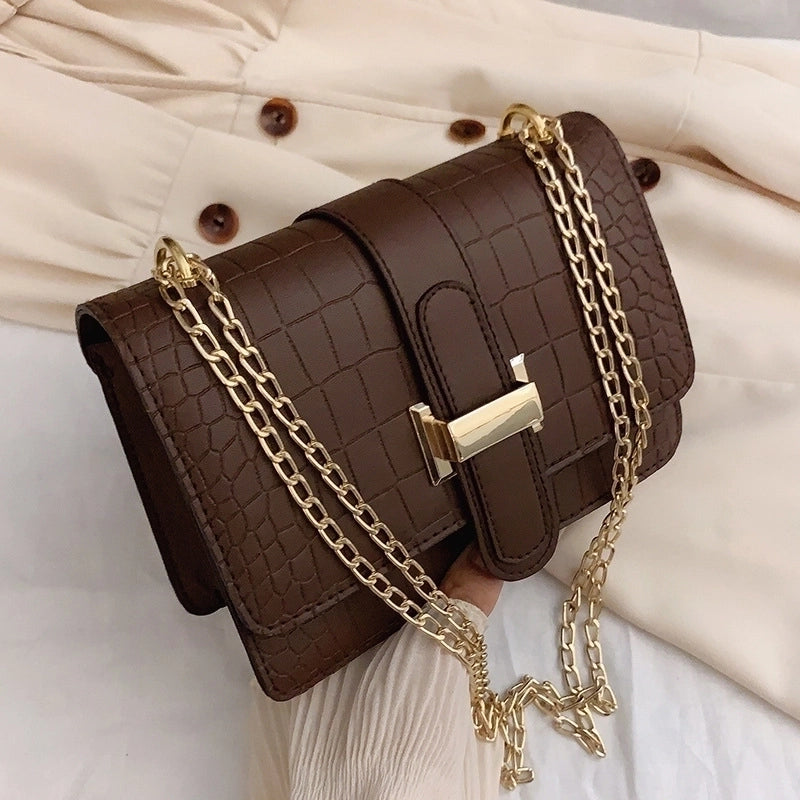 Women's All Seasons Pu Leather Streetwear Square Bag