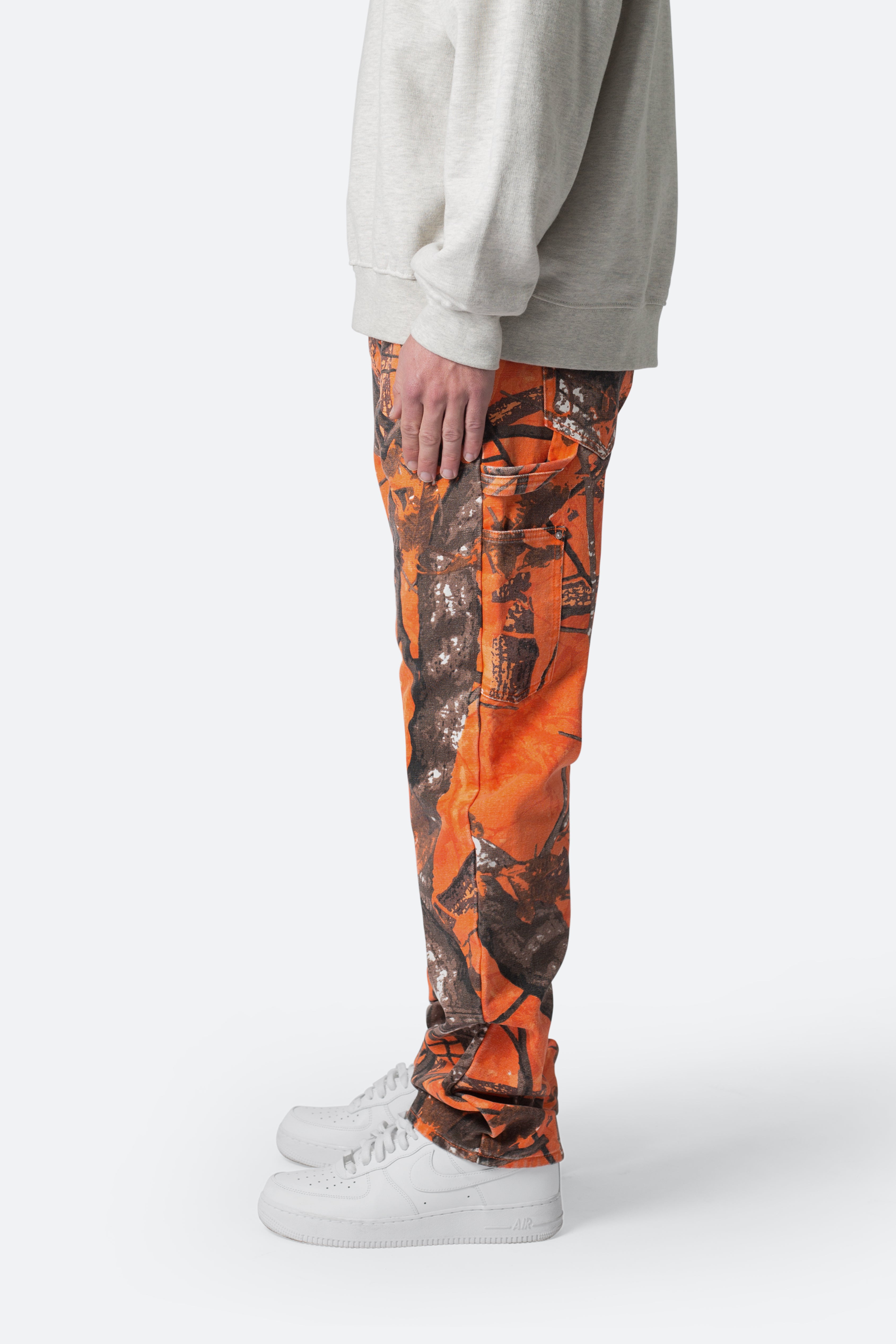 V603 Camo Carpenter Pants - Orange