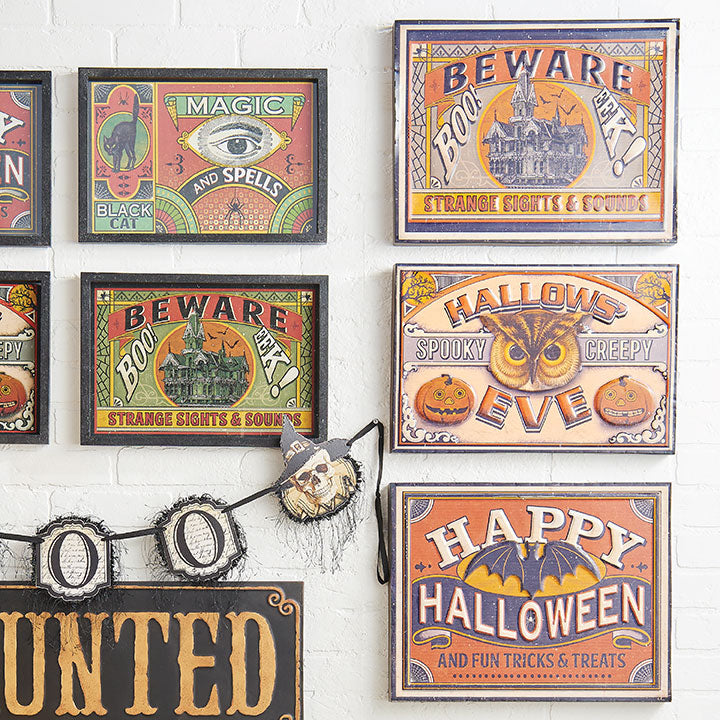 Happy Halloween Metal Signs