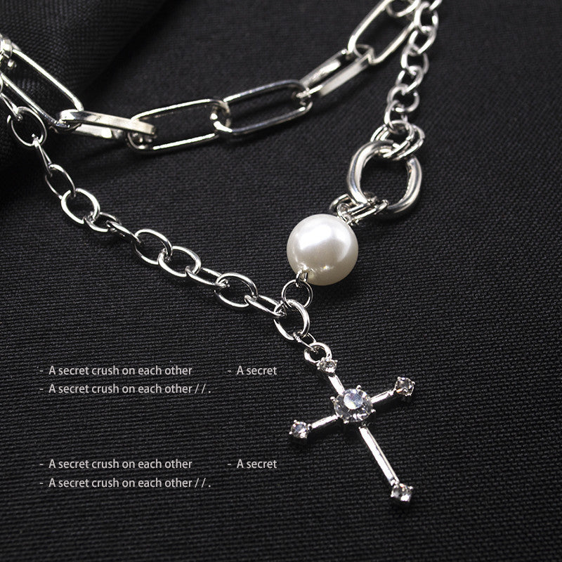 Cross neck chain  KF82587