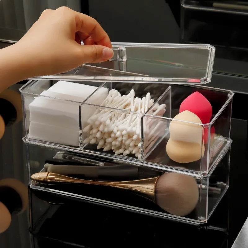 DUAL LAYER ACRYLIC COSMETIC ORGANIZER