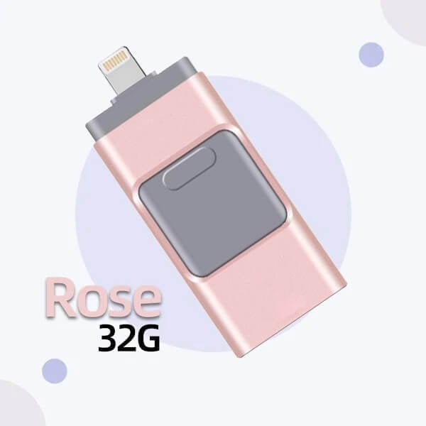4 In 1 High Speed USB Flash Drive For iPhone. iPad. Android. PC & More Devices