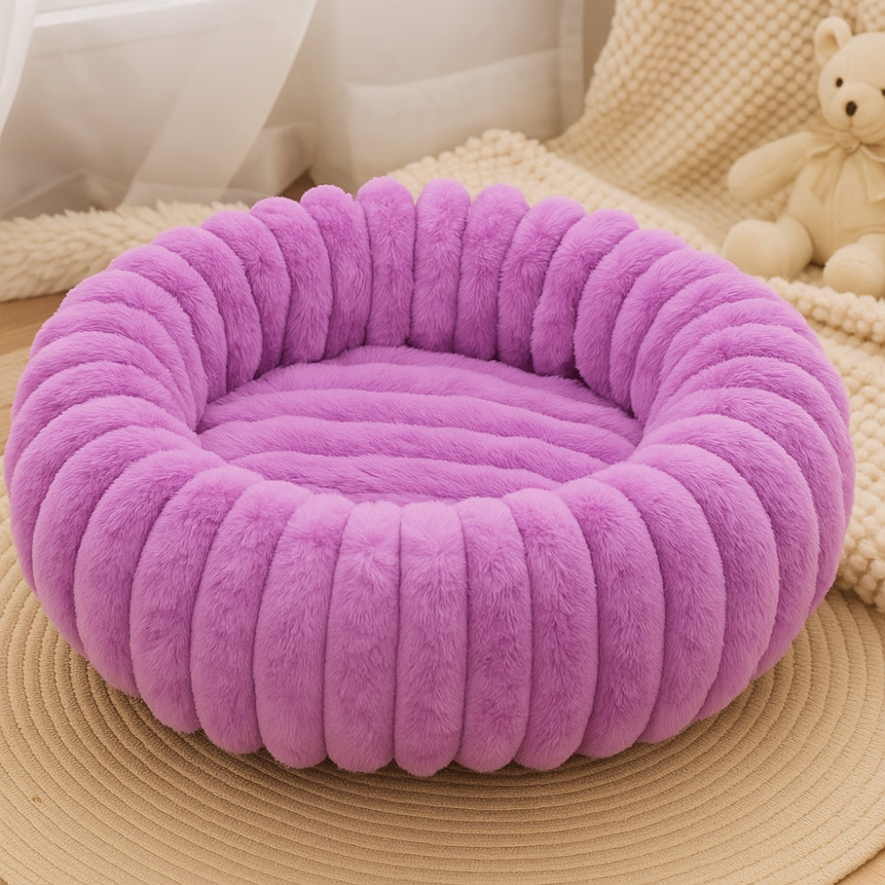 Plush Round Pet Bed
