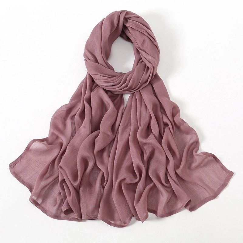 Women's Elegant Minimalist Solid Color Rayon Kerchief