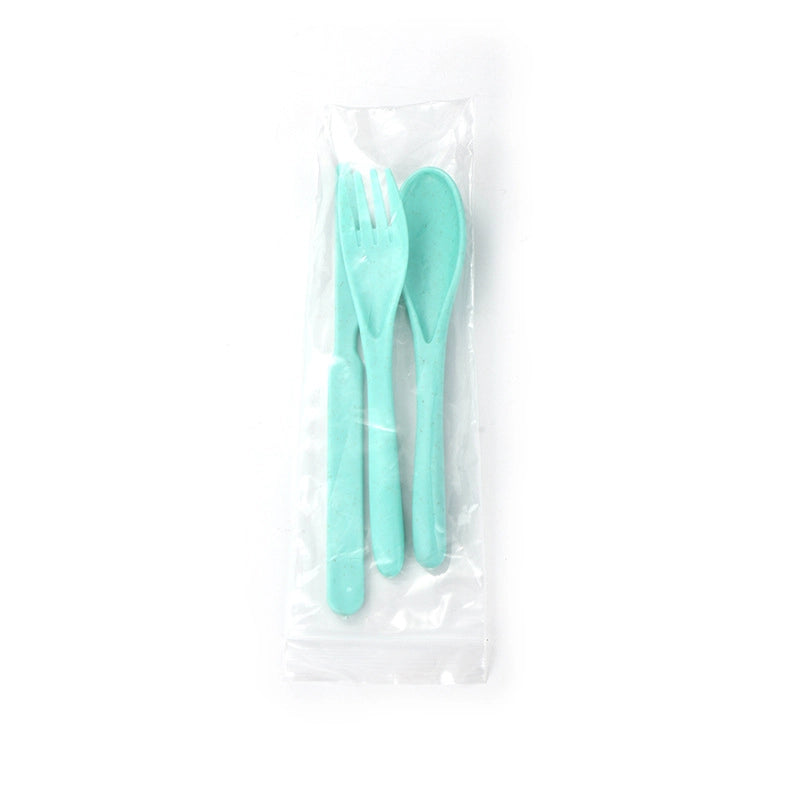 Casual Solid Color Wheat Straw Tableware 1 Set