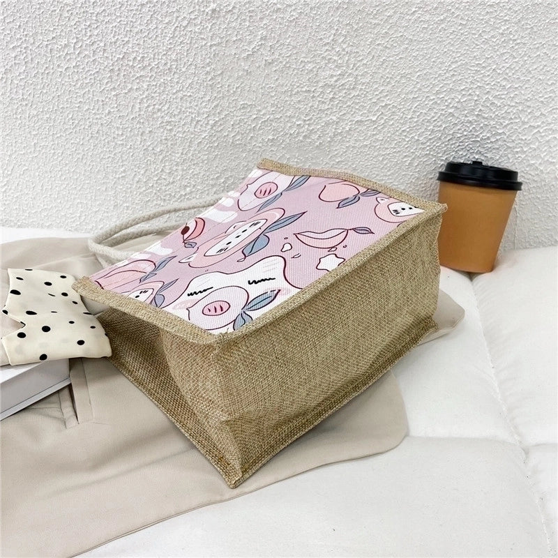 Women's Medium Summer Canvas Cute Tote Bag