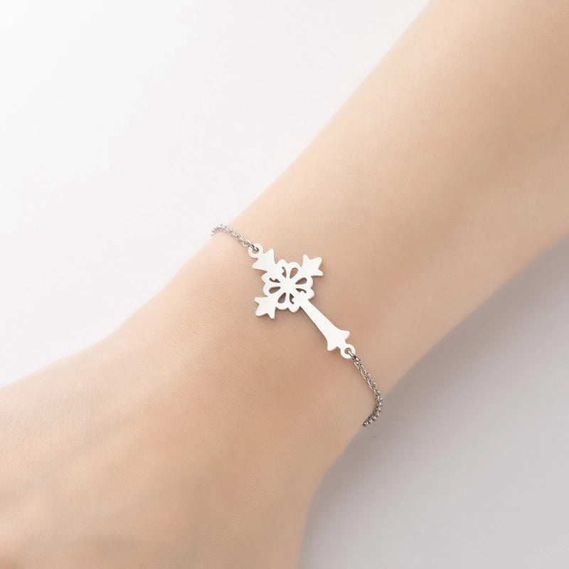 Minimalist Geometric Titanium Steel Bracelets Plating No Inlaid Stainless Steel Bracelets