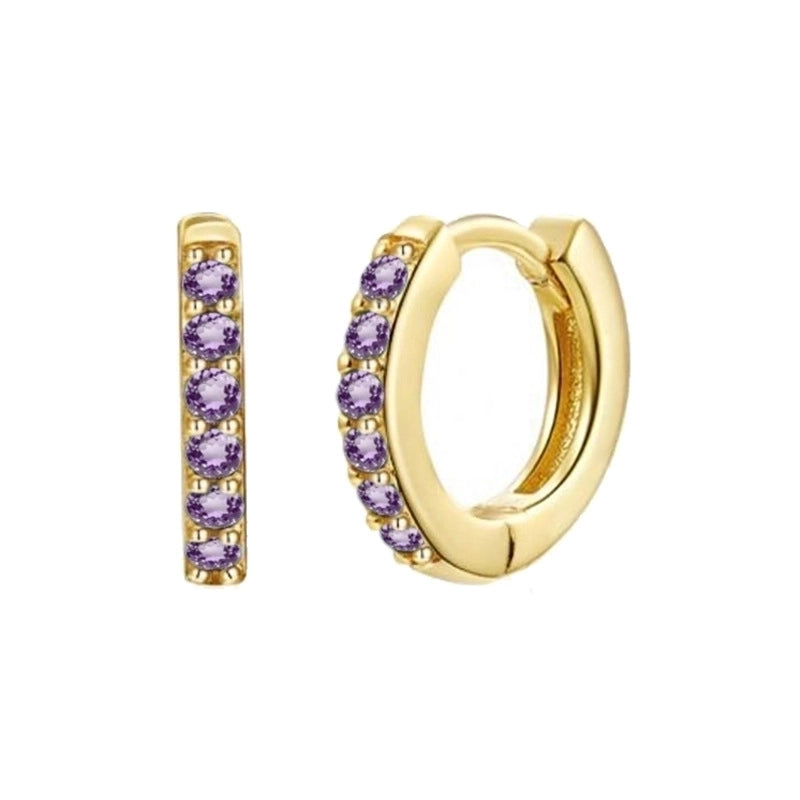 Fashion Geometric Copper Artificial Gemstones Earrings