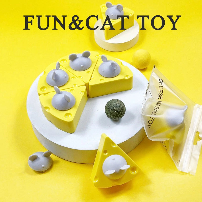 Rotating Mint Avocado Cat Toy Ball - New Trendy  Cat Toy For Self