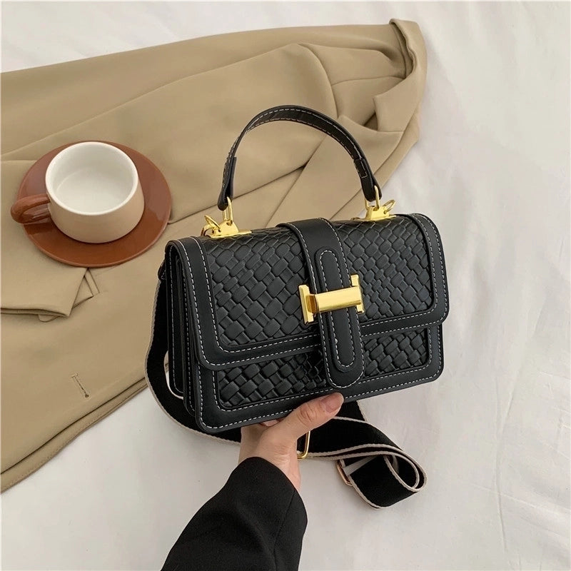 Women's Medium Pu Leather Solid Color Vintage Style Classic Style Flip Cover Crossbody Bag