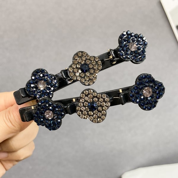 🔥  49% OFF 🔥🔥Sparkling Crystal Stone Braided Hair Clips
