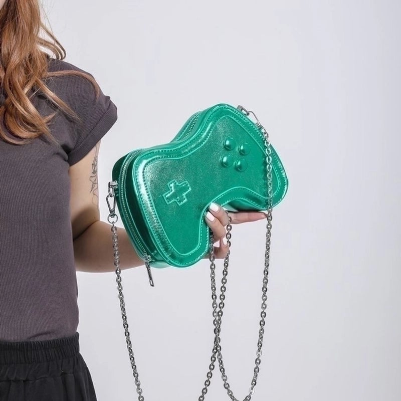 Women's Small Pu Leather Solid Color Classic Style Square Zipper Shoulder Bag