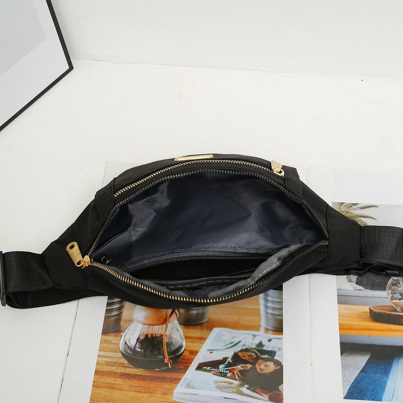 Women's Streetwear Solid Color Nylon Waist Bags