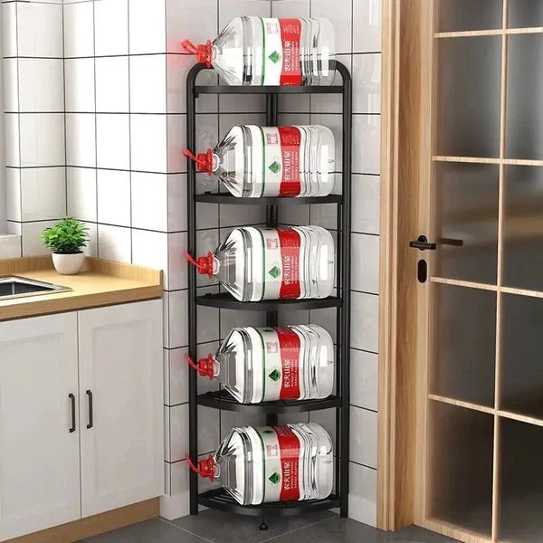 FOLDABLE CORNER SHELF WITH TRIPOD BASE
