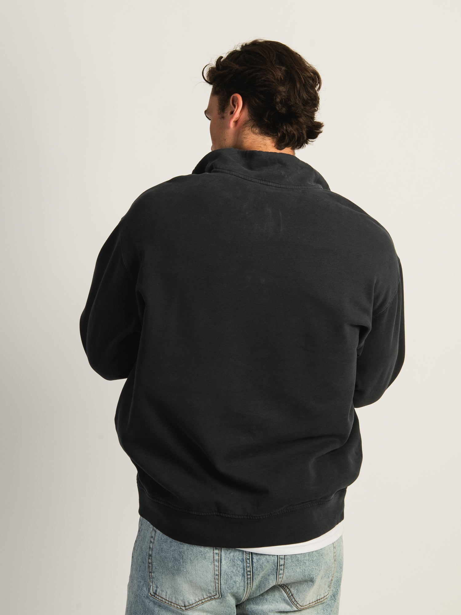 KOLBY PARKER VINTAGE WASH QUARTER ZIP - NAVY