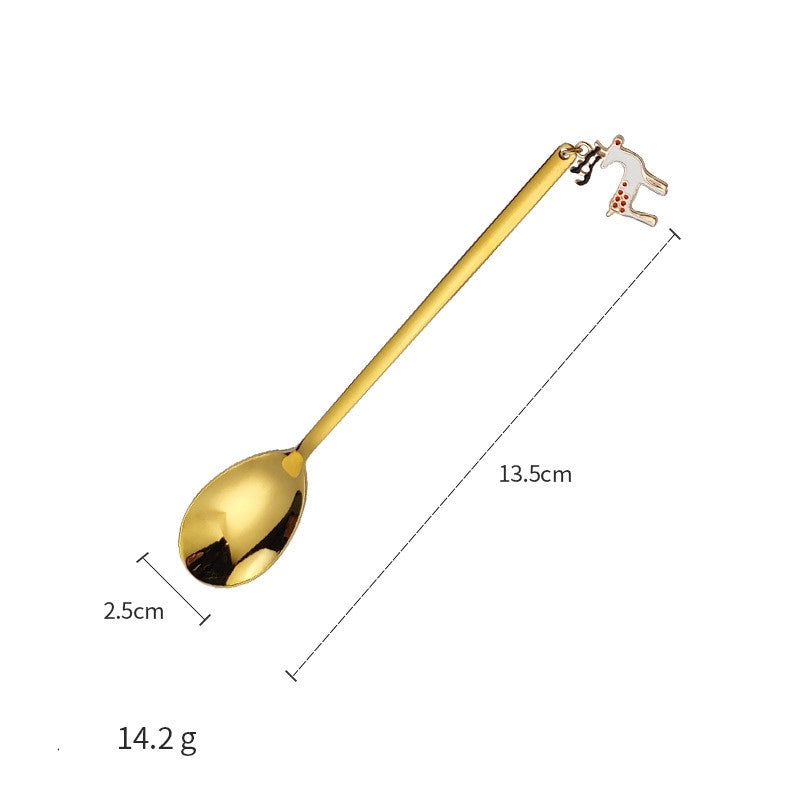 Christmas Christmas Christmas Tree Santa Claus Elk Stainless Steel Tableware