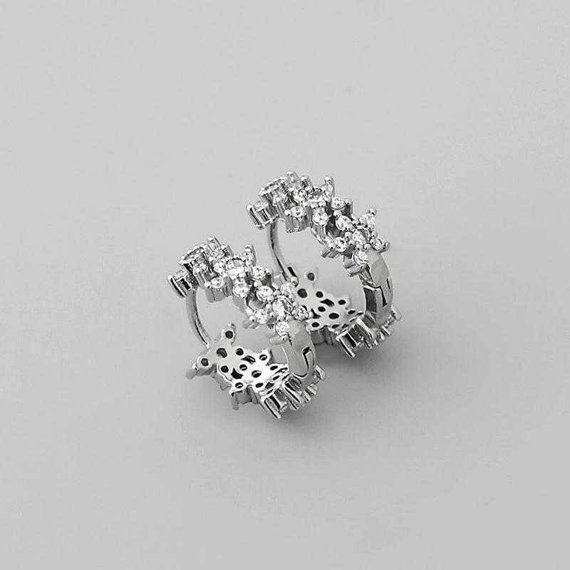 2 Pieces Minimalist Geometric Copper Plating Ear Studs 1 Pair